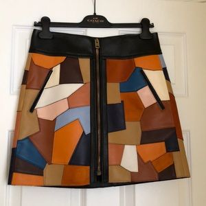 ❌SOLD❌ Coach Patchwork Skirt NWT Size 4
